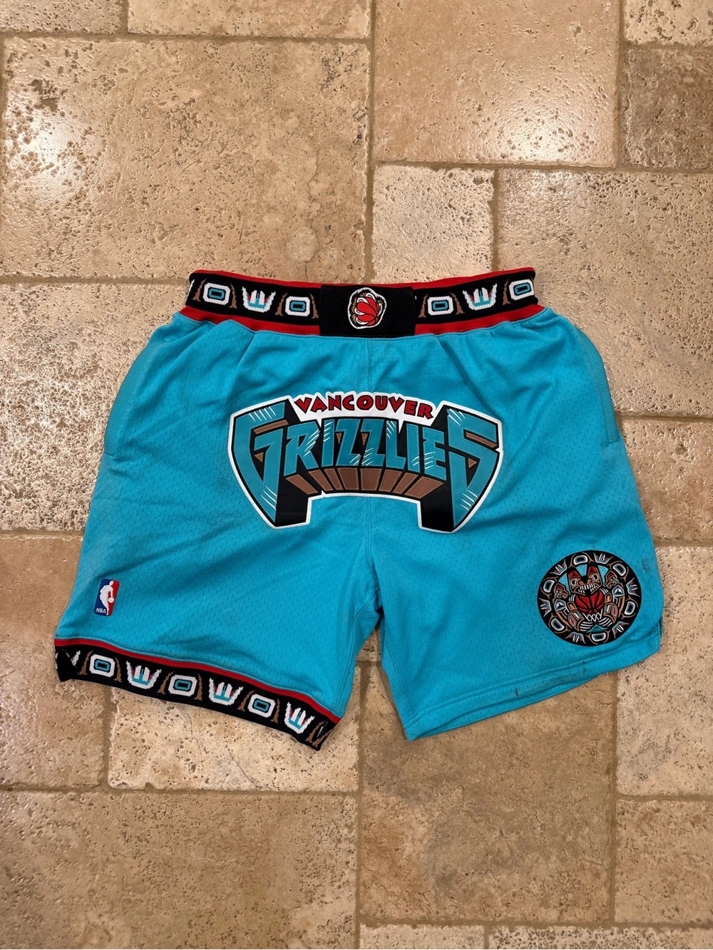Just Don x Mitchell & Ness NBA Vancover Grizzlies Teal Shorts